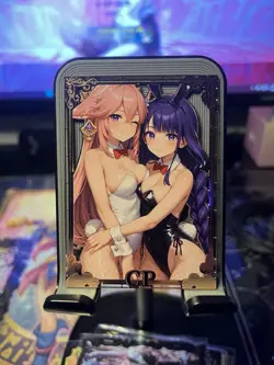 Goddess Story Metal Card Serialized Anime Waifu Random # Yae Miku Raiden Shogun - Image 1