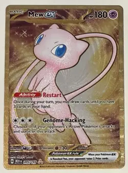 Mew ex Pokemon (2023) 151 205/165 Near Mint Metal - Image 1