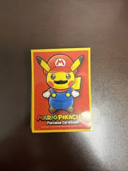 Poncho Pikachu Mario Costume New Sleeve x22 Pokemon Center Japanese Exclusive - Image 1