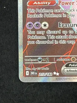 🔥 Pokemon TCG Team Rocket’s Mewtwo ex 213/182 SV10 Destined Rivals NM 🔥 - Image 5