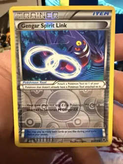 Pokemon Gengar Spirit Link Trainer Item XY Phantom Forces 95/119 Reverse Holo U… - Image 3