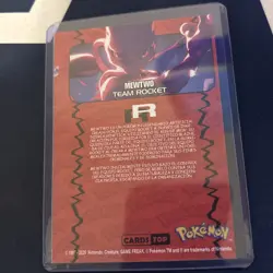 Pokemon Topps Team Rocket Set Mewtwo 8 Silver Foil - Image 2