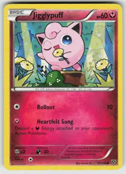 Jigglypuff 87/146 Common XY Pokemon Non-Holo Moderately Played - Image 1