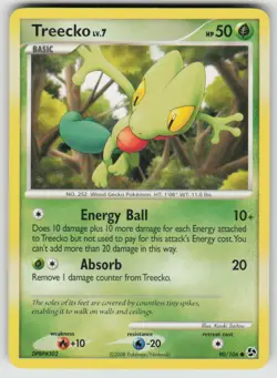 Treecko 90/106 Common Great Encounters Pokemon Moderately Played - Image 1