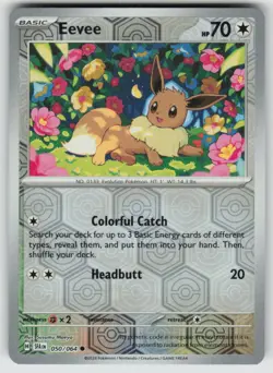 Eevee 050/064 Common Shrouded Fable Pokemon Reverse Holo Near Mint - Image 1