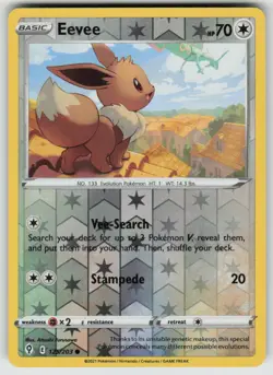 Eevee 125/203 Common Evolving Skies Pokemon Reverse Holo Lightly Played - Image 1