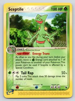 Sceptile 20/109 Rare Ruby & Sapphire Pokemon Lightly Played - Image 1