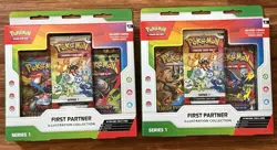 Pokemon TCG First Partner Illustration Collection 30th Lot of 2 New Sealed - Image 1