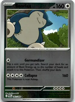 Pokemon Snorlax Perfect Order POR #063/088 Common Reverse Holo NM BOOM! - Image 1