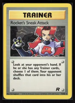 Rocket's Sneak Attack (72) Unlimited Rare Pokemon Team Rocket 72/82 LP - Image 1