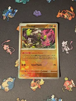 Pokemon Card Okigogi 057/131 Pokeball Reverse Holo Prismatic Evolutions- (NM) #2 - Image 1