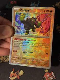 Pokemon Card Okigogi 057/131 Pokeball Reverse Holo Prismatic Evolutions- (NM) #2 - Image 2