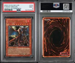 2003 Yu-Gi-Oh! LOD-034 Tyrant Dragon Legacy of Darkness PSA 9 Mint - Image 3