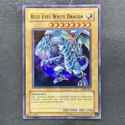 NM Blue-Eyes White Dragon JMP-001 Ultra Rare YuGiOh 920 - Image 1