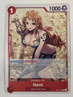 One Piece TCG CCG Nami ST01-007 Tournament Pack Vol. 3 Promo Non Holo NM - Image 1