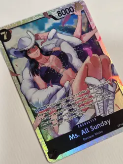 Ms. All Sunday FOIL OP14-084 The Azure Sea's Seven One Piece NM - Image 3