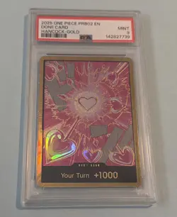 2025 ONE PIECE PRB02-PREMIUM BOOSTER BOA HANCOCK-GOLD DON!! CARD PSA 9 - Image 1