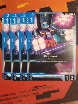 Gundam Card Game Guntank GD01-008 U Playset Of 4 NM/M - Image 1