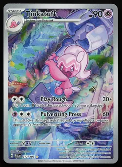 Tinkatuff 217/193 Holo Illustration Rare Paldea Evolved Pokemon Card - Image 1