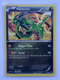 Rayquaza 11/20 Dragon Vault Holo Pokemon Card - NEAR MINT - Image 1