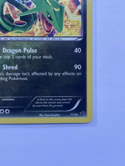 Rayquaza 11/20 Dragon Vault Holo Pokemon Card - NEAR MINT - Image 3