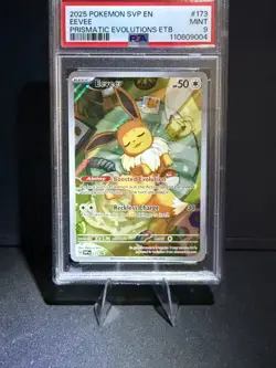 PSA 9 MINT Eevee 173 Sv: Scarlet & Violet Promo Cards Holo - Image 1