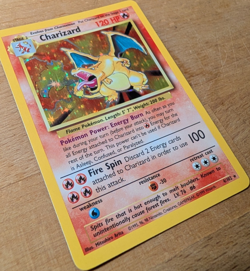 Pokemon Charizard Base Set Holo Rare Card 4/102 Stage 2 120 HP English - Image 1