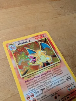 Pokemon Charizard Base Set Holo Rare Card 4/102 Stage 2 120 HP English - Image 4