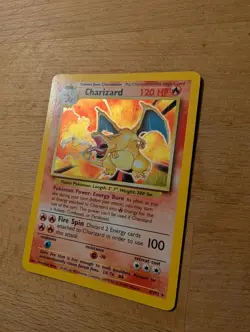 Pokemon Charizard Base Set Holo Rare Card 4/102 Stage 2 120 HP English - Image 5