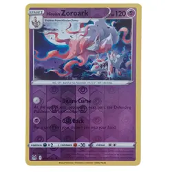 Hisuian Zoroark 076/196 Reverse Holo Rare Lost Origin Pokemon Card TCG NM - Image 1