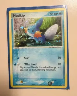 Pokemon TCG Mudkip 018 Cosmic Holo Promo Card 2004 💫 - Image 1