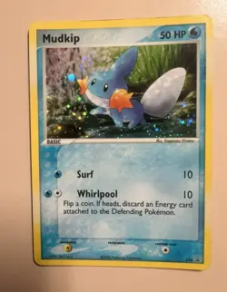 Pokemon TCG Mudkip 018 Cosmic Holo Promo Card 2004 💫 - Image 2