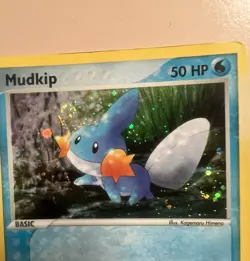 Pokemon TCG Mudkip 018 Cosmic Holo Promo Card 2004 💫 - Image 3