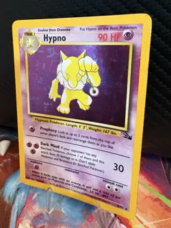 Hypno 8/62 Holo Fossil MP WOTC Pokemon Card 1999 - Image 3