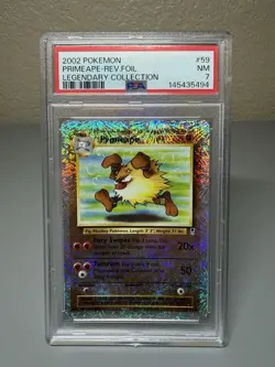 Primeape Legendary Collection Reverse Holo Pokemon Card 2002 59/110 PSA 7 - Image 1