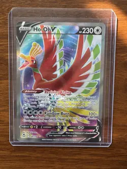 Ho-Oh V (Full Art) SWSH12: Silver Tempest 187/195 Ultra Rare Pokemon Card - Image 1
