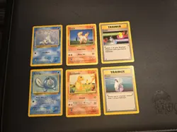 POKEMON TCG BASE 6 CARD LOT WIZARDS OF THE COAST VINTAGE 1999 NM LP CHARMANDER - Image 2
