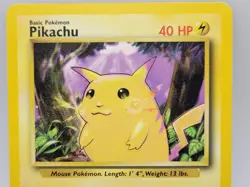 Pikachu 58/102 Yellow Cheeks Base Set Pokemon Card LP WOTC 1999 - Image 2