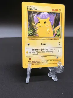 Pikachu Yellow Cheeks 58/102 Pokemon TCG Shadowless Base Set Card - Image 2