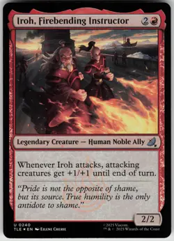 MTG Iroh Firebending Instructor Normal NM Avatar Last Airbender: Magic 282 - Image 1