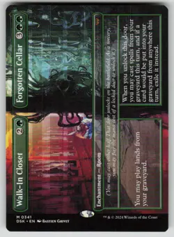 Walk-In Closet // Forgotten Cellar (Borderless) Duskmourn 341 MTG NM - Image 1