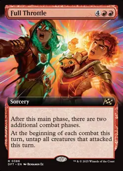 Full Throttle *** Extended Art FOIL *** - MTG DFT Aetherdrift - NM/MINT - Image 1