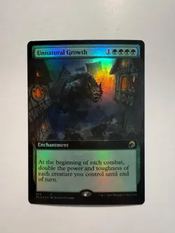 Unnatural Growth (Extended Art) 365 MTG Innistrad: Midnight Hunt Foil - Image 1