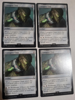 MTG 4X CONTAGION CLASP PLAY SET EX-MINT FREE SHIP!!! - Image 1