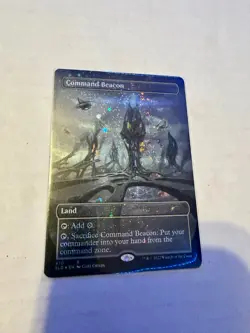 GALAXY FOIL Command Beacon BORDERLESS NM MTG Magic the Gathering Secret Lair - Image 1