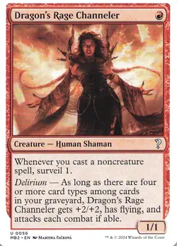 Dragon's Rage Channeler (White Border) Mystery Booster 2 Regular - Image 1