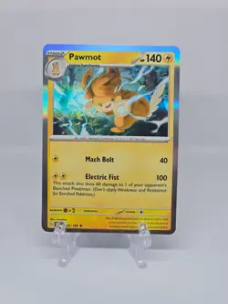 076/193 PAWMOT | RARE HOLO | PALDEA EVOLVED POKEMON CARD - Image 1
