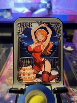 Goddess Story Metal Card Serialized Anime Waifu Random # Nami - Image 1