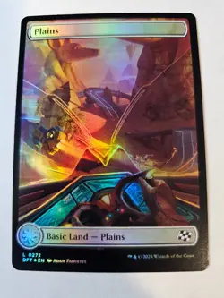 MTG Plains FOIL FULL ART - Aetherdrift - Image 1