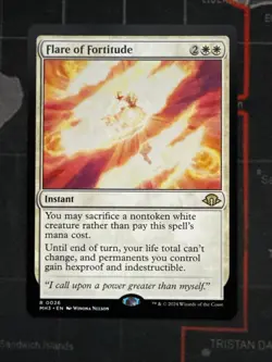 1x MTG Flare of Fortitude - Modern Horizons 3 (MH3) #26 - Magic the Gathering - Image 1